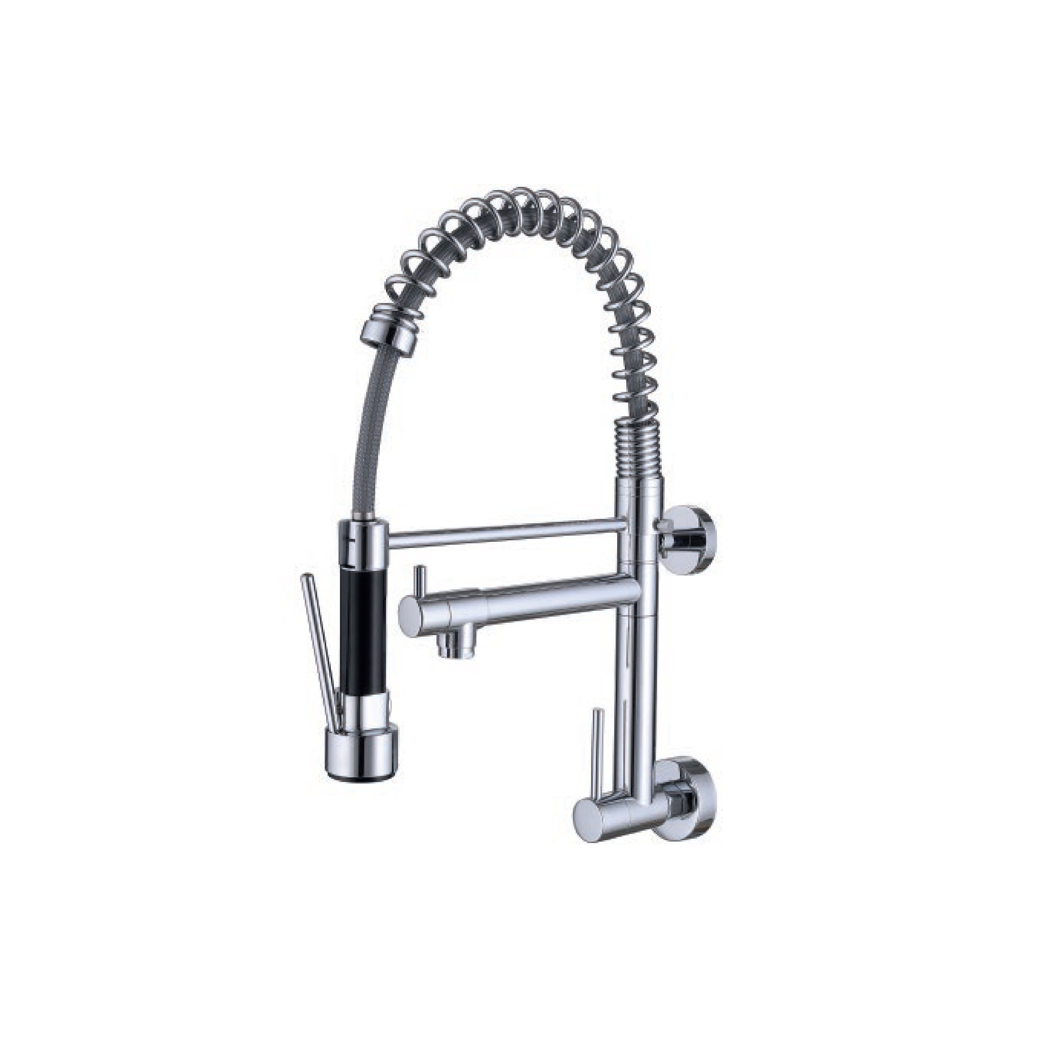 Llave P/Cocina Pared Navarra-2 Bronce Cromado - Fratelli Premium